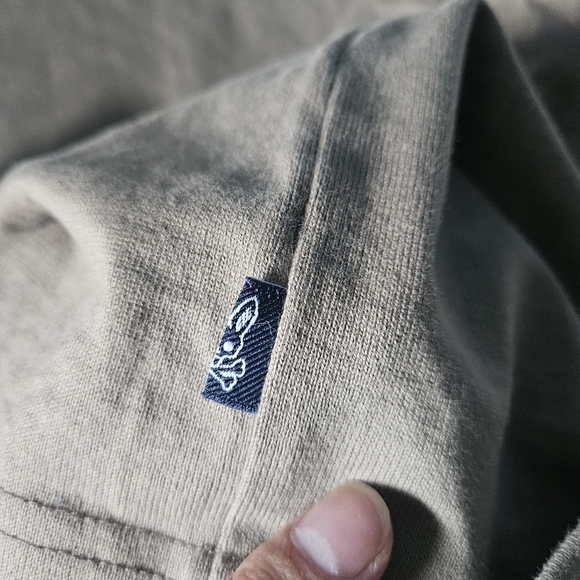 PSYCHO BUNNY Men's Relaxed Fit Oversized Tee Antique Taupe Size 5 / Medium - Picture 7 of 10